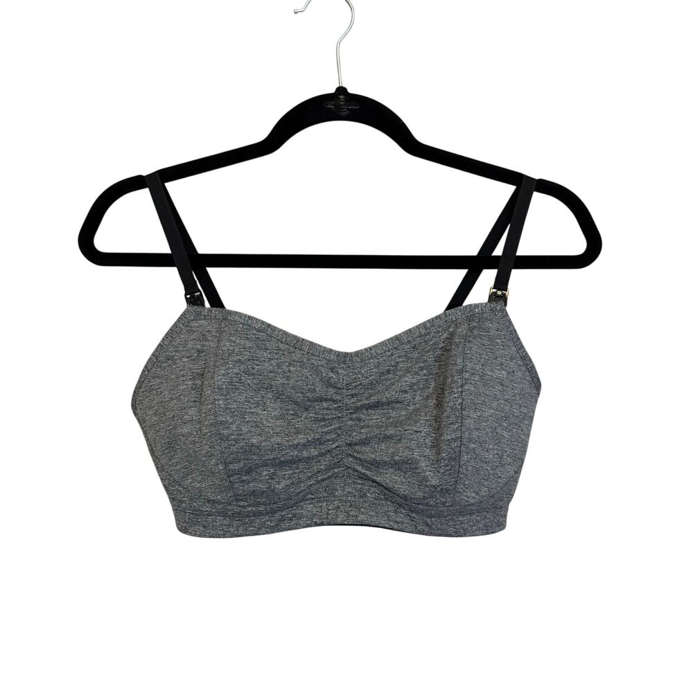 Motherhood Nursing Bra For Breastfeeding M Gray Comfy Seamless Feeding Pregnancy